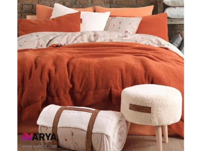 	 روتختی تدی مدل Sherwood برند iyi geceler istanbul سایز دو نفره سه تیکه آجری 