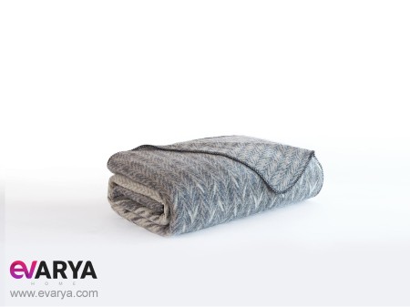 پتو پنبه ای دو نفره برند iyi geceler istanbul مدل selen رنگ طوسی سایز 220×200