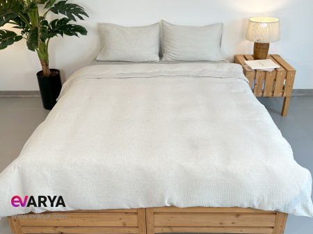 ست ملحفه کامل لینن مدل Simon برند Berolige دو نفره چهار تکه سایز 200×160