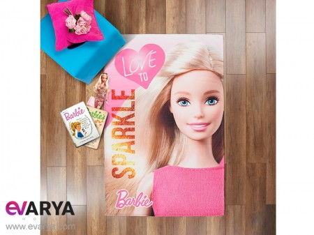 قالیچه اتاق کودک طرح انیمیشن Barbie برند Tac