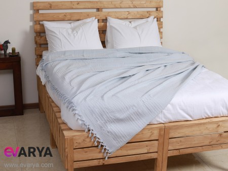  روتختی پیکه با بافت پنبه ای مشبک برند saheser سایز دونفره 240×220